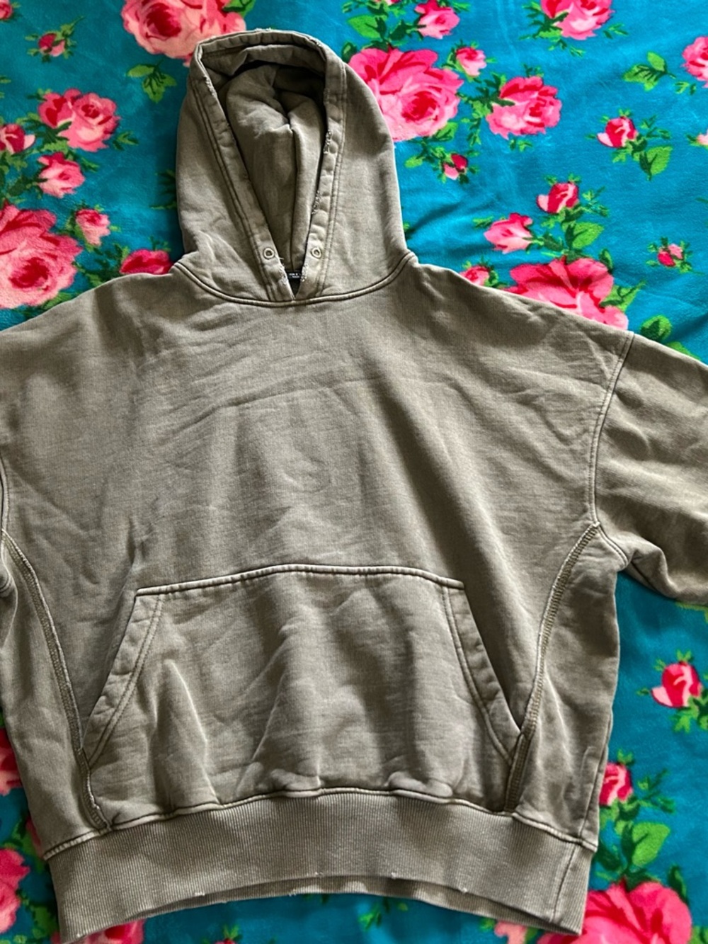 Zara Olive Crewneck Hoodie